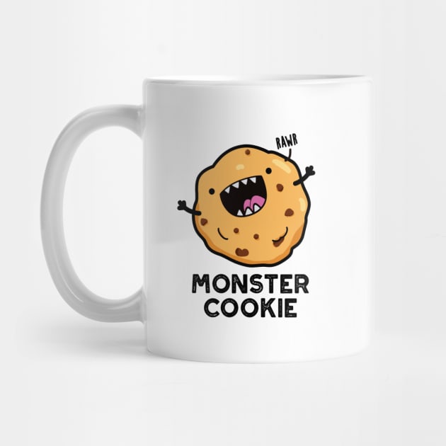 Monster Cookie Cute Food Pun by punnybone